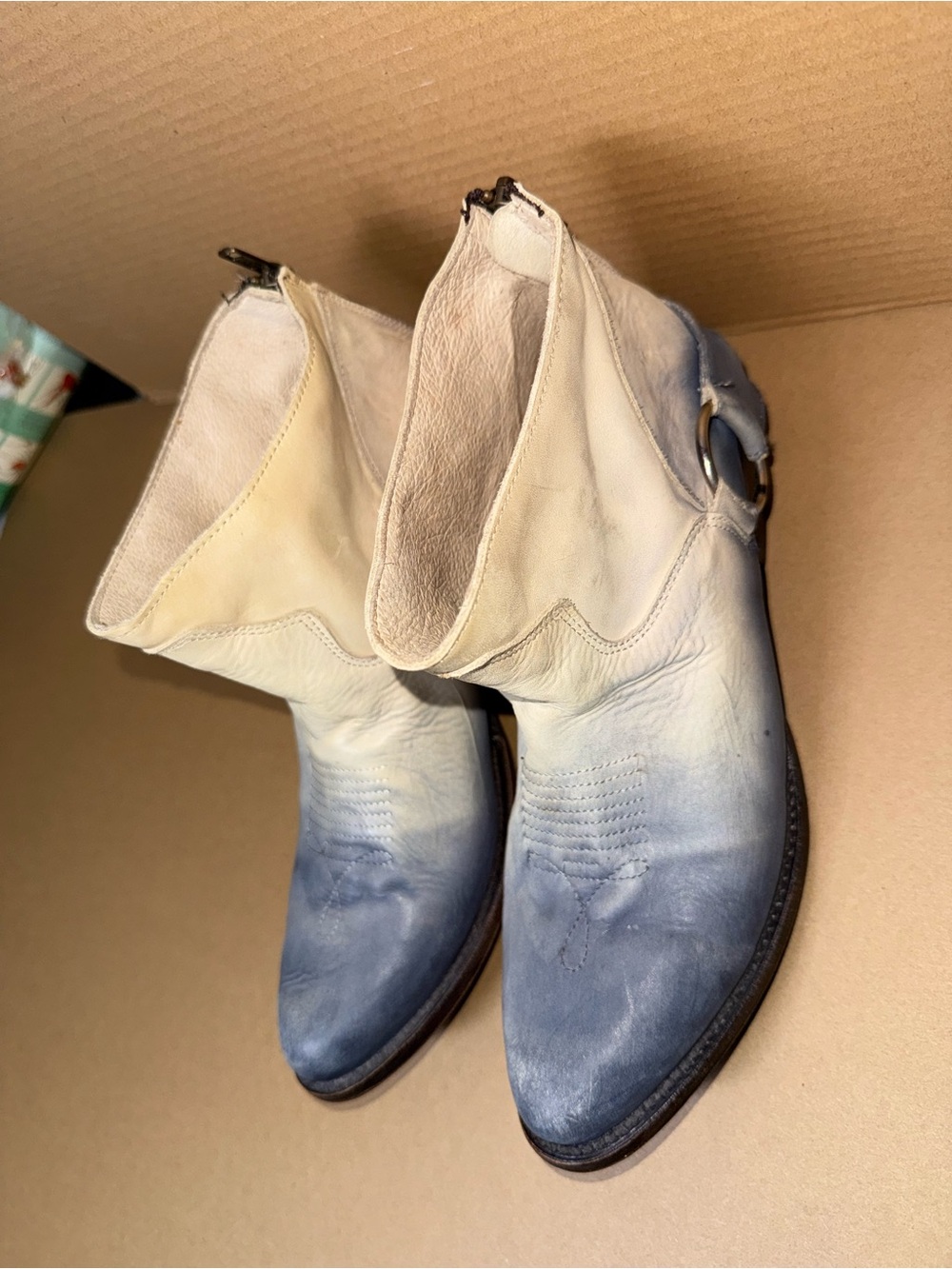 Freebird by Steven Beige Leather Ankle Boot - Picture 9 of 11